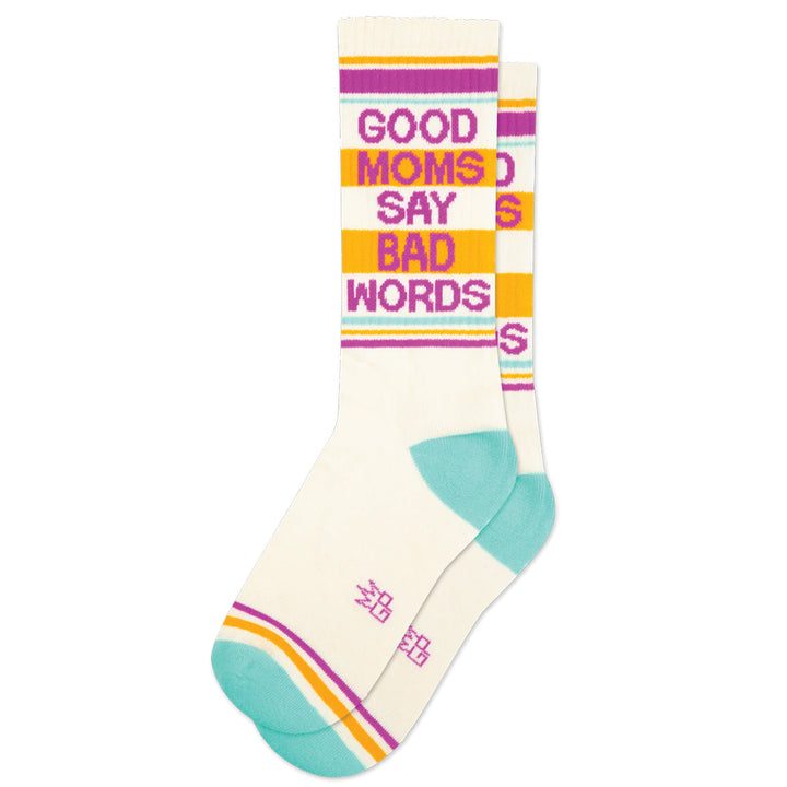 Gumball Poodle Socks & Tees Good Moms Say Bad Words Gym Crew Socks