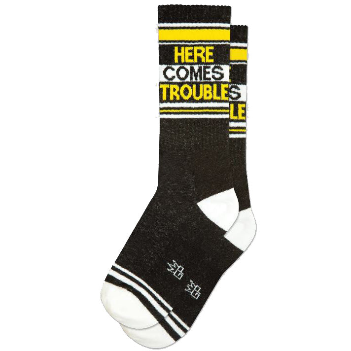 Gumball Poodle Socks & Tees Here Comes Trouble Gym Crew Socks