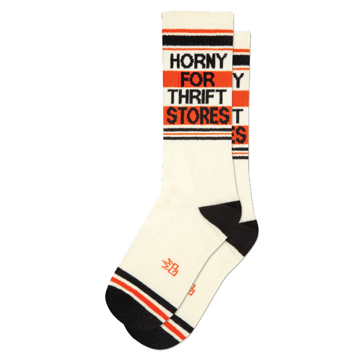 Gumball Poodle Socks & Tees Horny For Thrift Stores  Gym Crew Socks