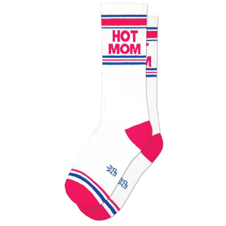 Gumball Poodle Socks & Tees Hot Mom Gym Crew Socks