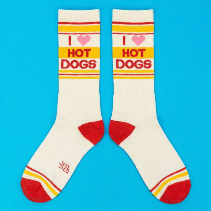 Gumball Poodle Socks & Tees I ❤️ Hot Dogs Gym Crew Socks