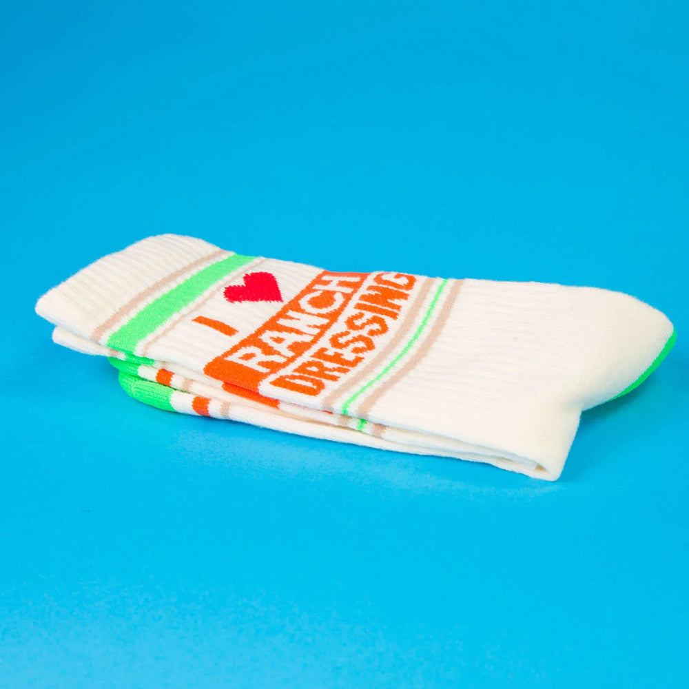 Gumball Poodle Socks & Tees I ❤️ Ranch Dressing Gym Crew Socks