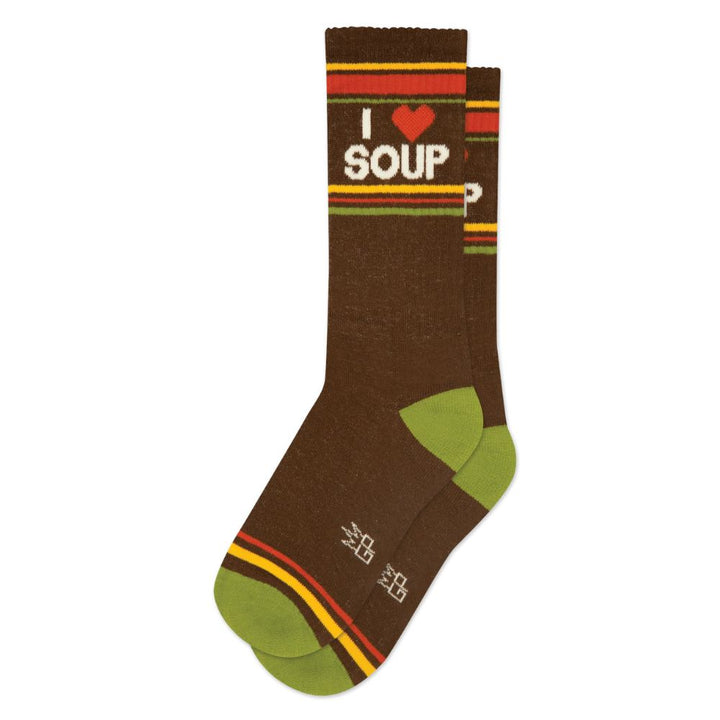Gumball Poodle Socks & Tees I ❤️ Soup Gym Crew Socks