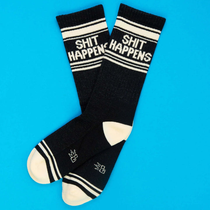 Gumball Poodle Socks & Tees Shit Happens Gym Crew Socks
