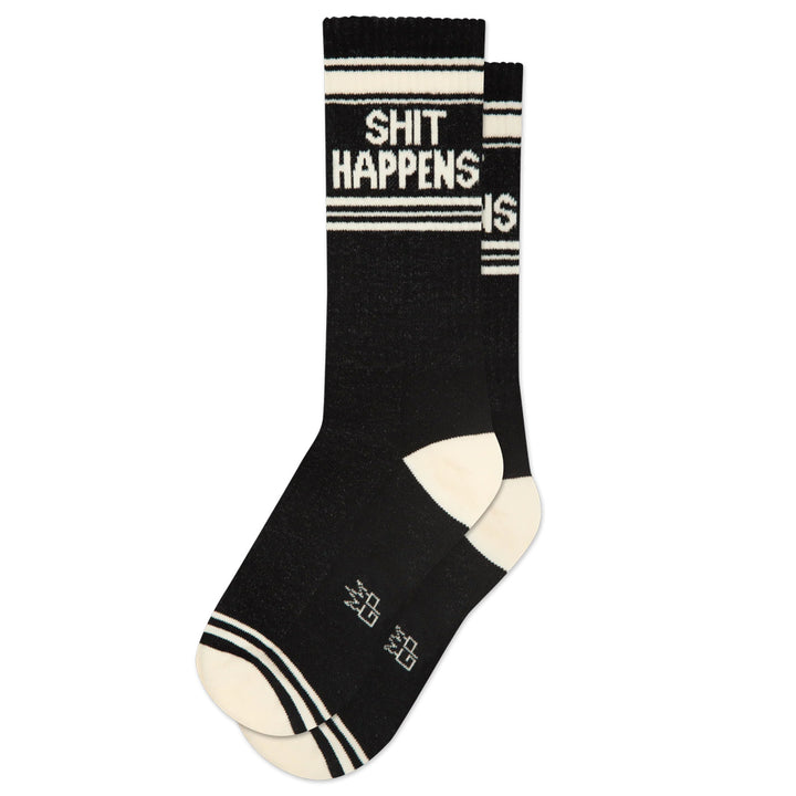 Gumball Poodle Socks & Tees Shit Happens Gym Crew Socks