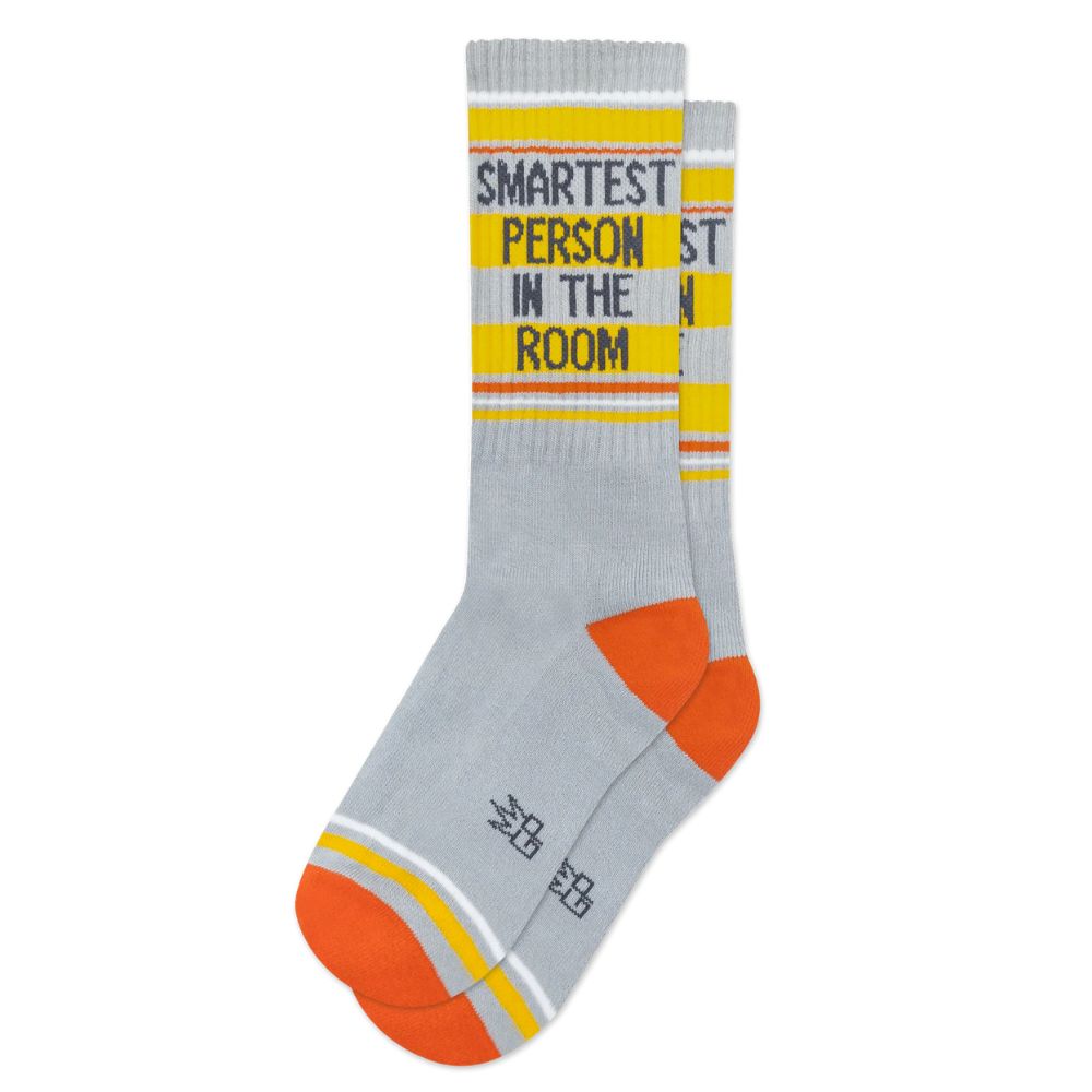 Gumball Poodle Socks & Tees Smartest Person in the Room Gym Crew Socks