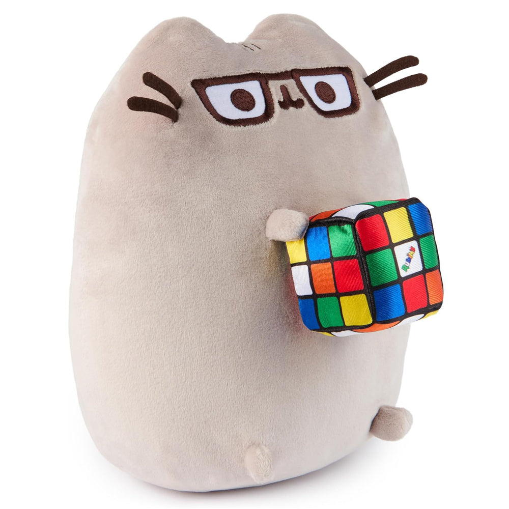 Gund Toy Stuffed Plush Pusheen with Rubik`s Cube