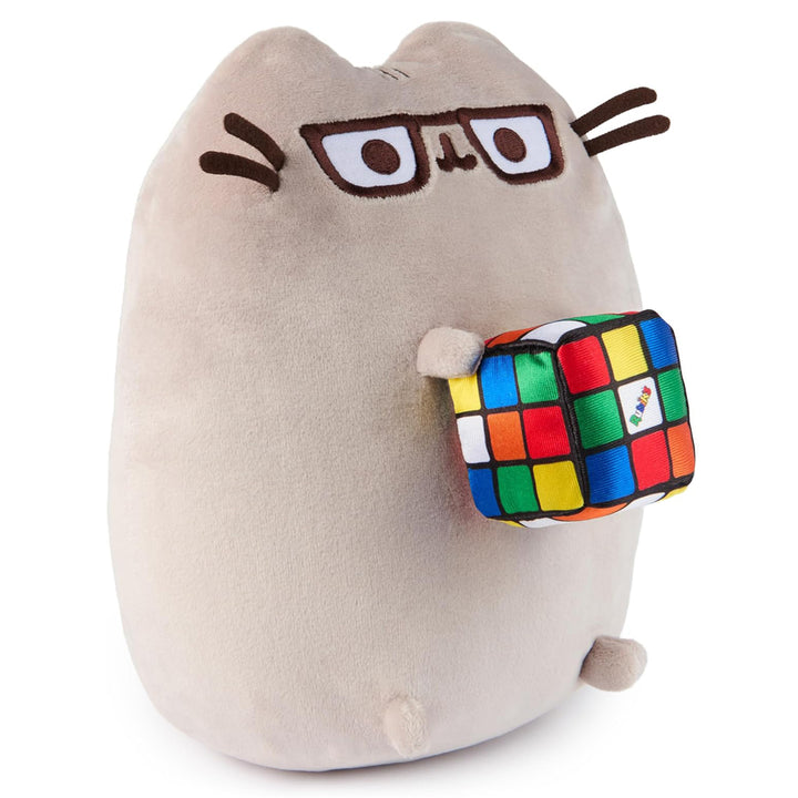 Gund Toy Stuffed Plush Pusheen with Rubik`s Cube