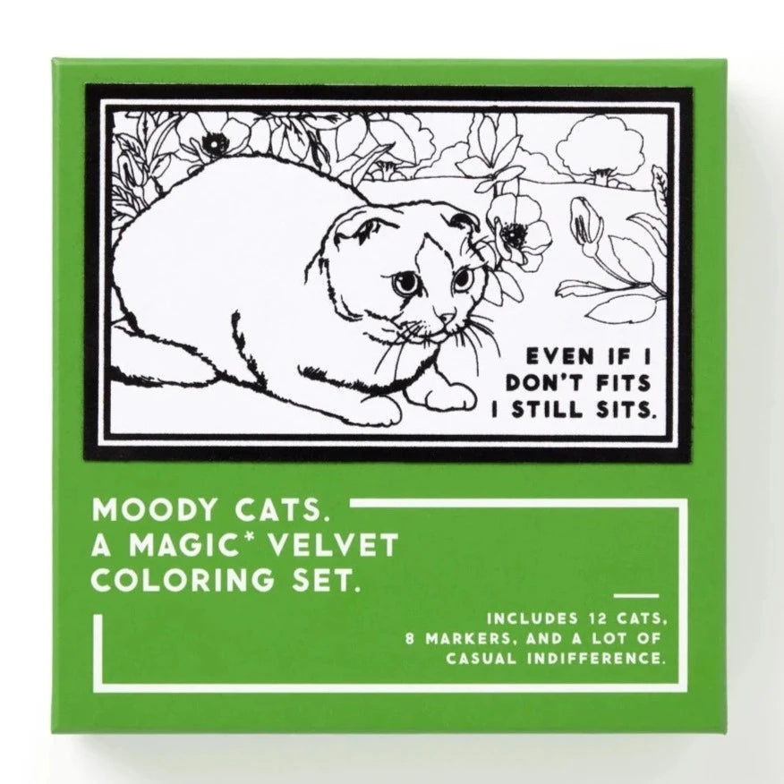 Hachette - Chronicle Books Arts & Crafts Moody Cats Coloring Set