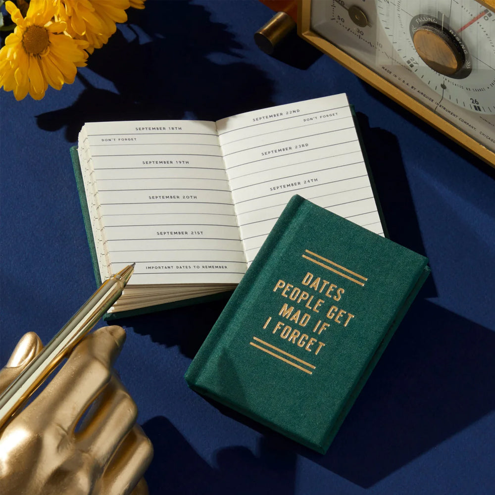 Hachette - Chronicle Books Journals & Notebooks Dates People Get Mad If I Forget - Tiny Diary