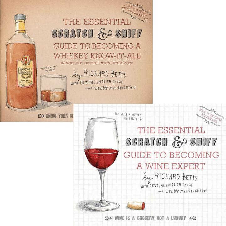 HarperCollins BOOKS Scratch & Sniff Guide to Becoming an Expert in Wine or Whiskey