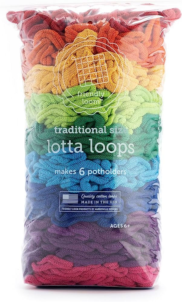 Harrisville Designs Arts & Crafts Lotta Loops Rainbow Refill Harrisville Potholder Loom