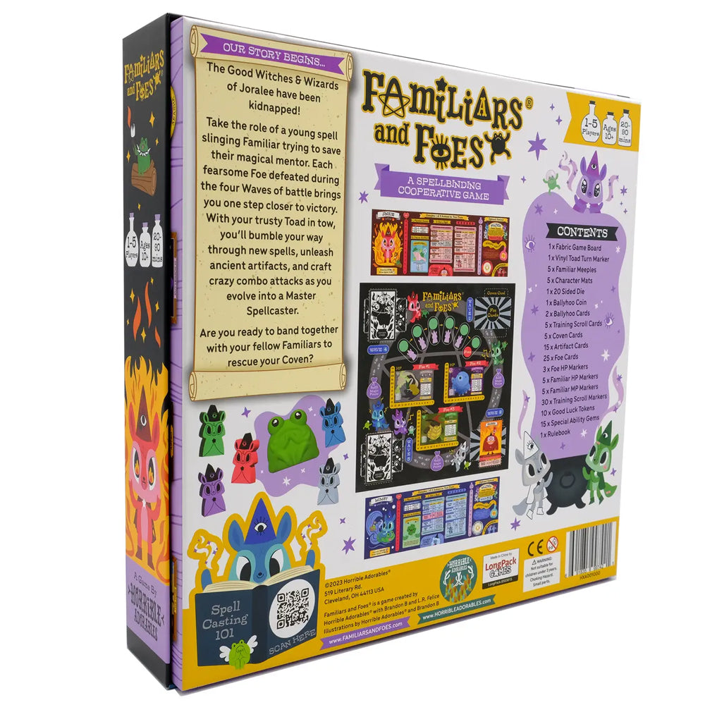 Horrible Adorables Games Familiars and Foes Cooperative Board Game