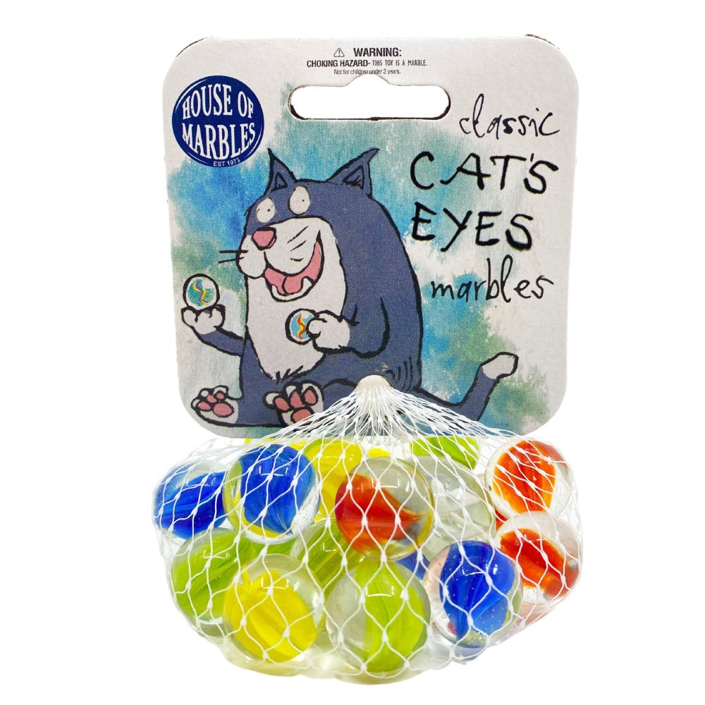 House of Marbles Toy Novelties Cat's Eyes Net Bag of Marbles