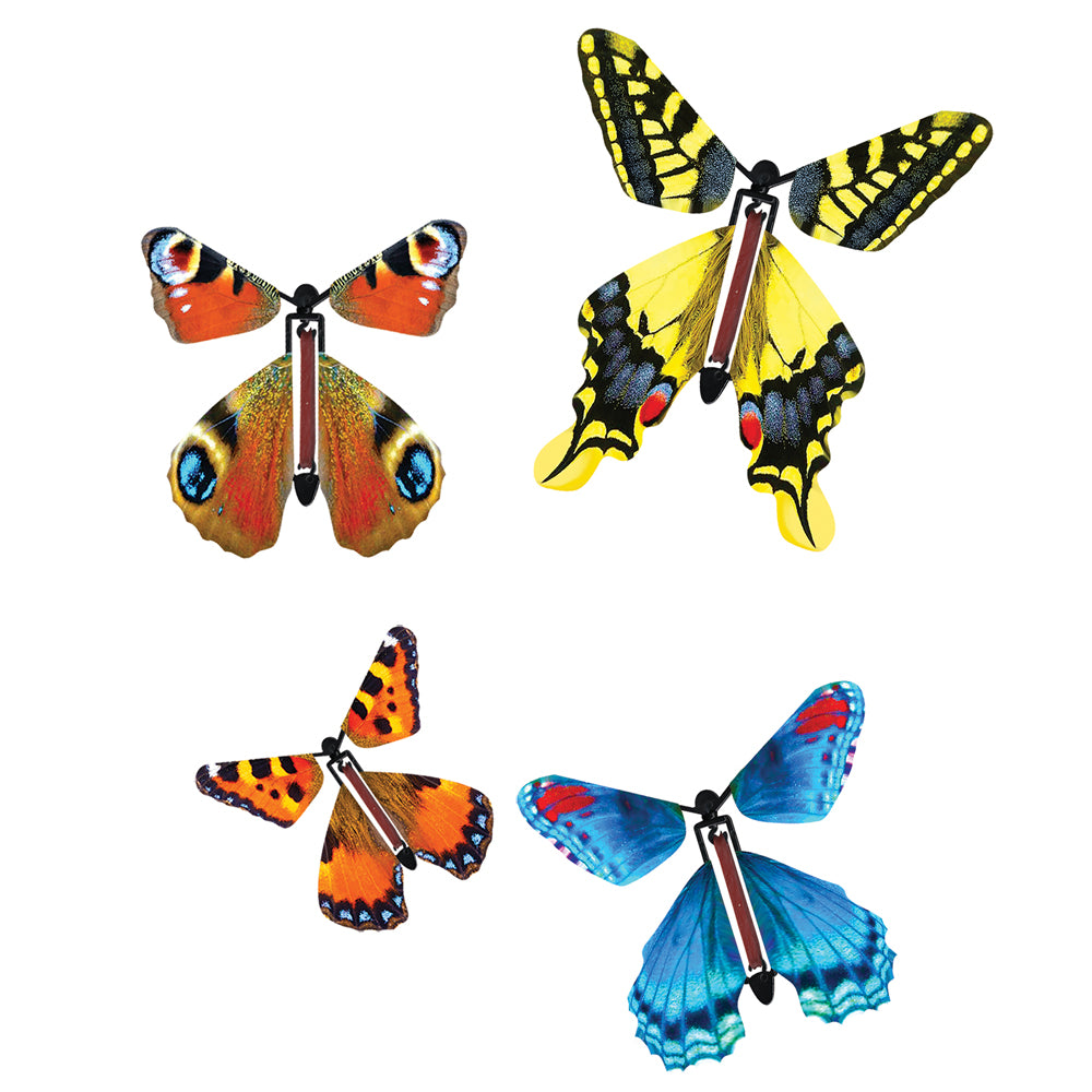 House of Marbles Toy Novelties Flutter-by Butterfly - Wind Up Butterfly