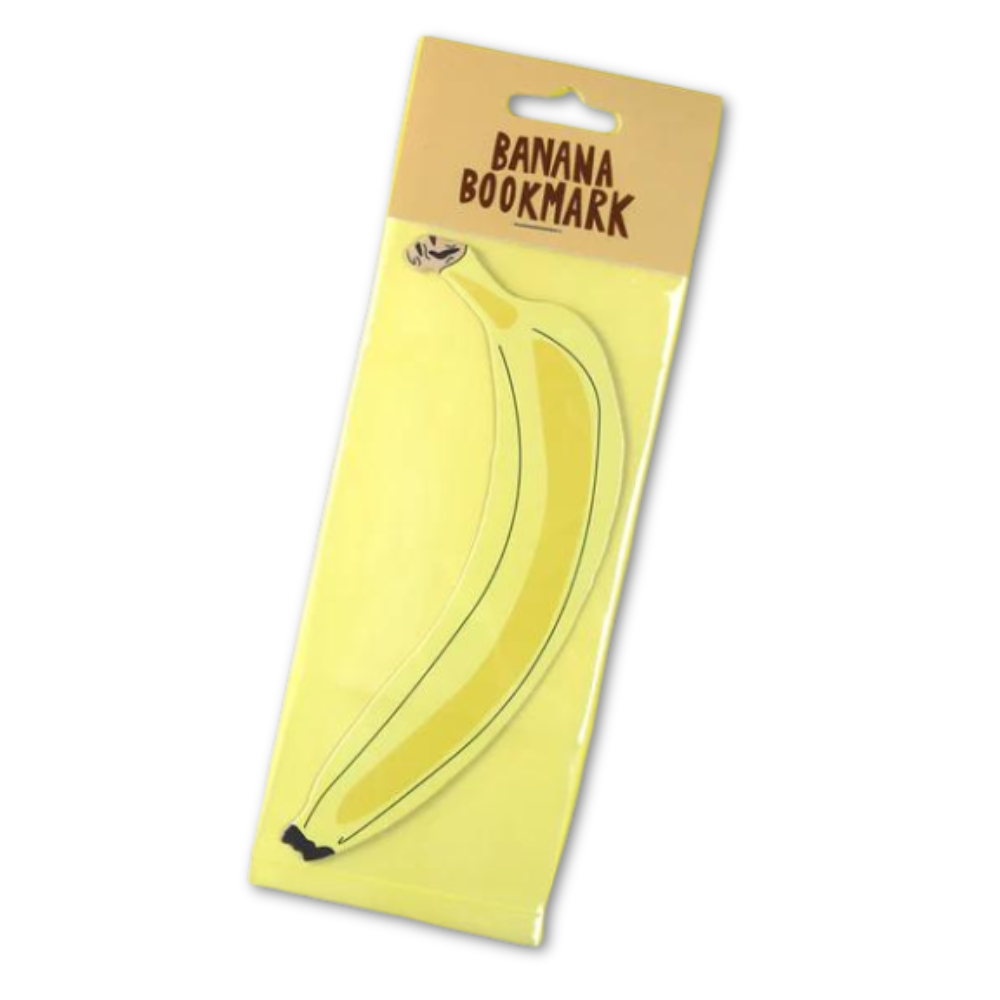 Humdrum Paper Books Die Cut Banana Bookmark