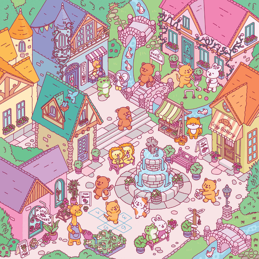 Ingram Books Cozy Sticker Worlds Village Vibes