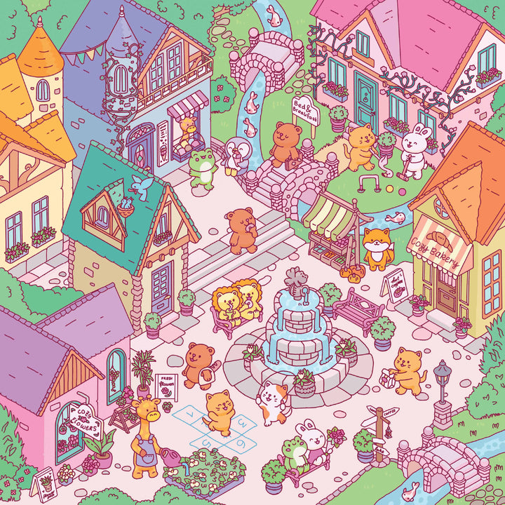 Ingram Books Cozy Sticker Worlds Village Vibes