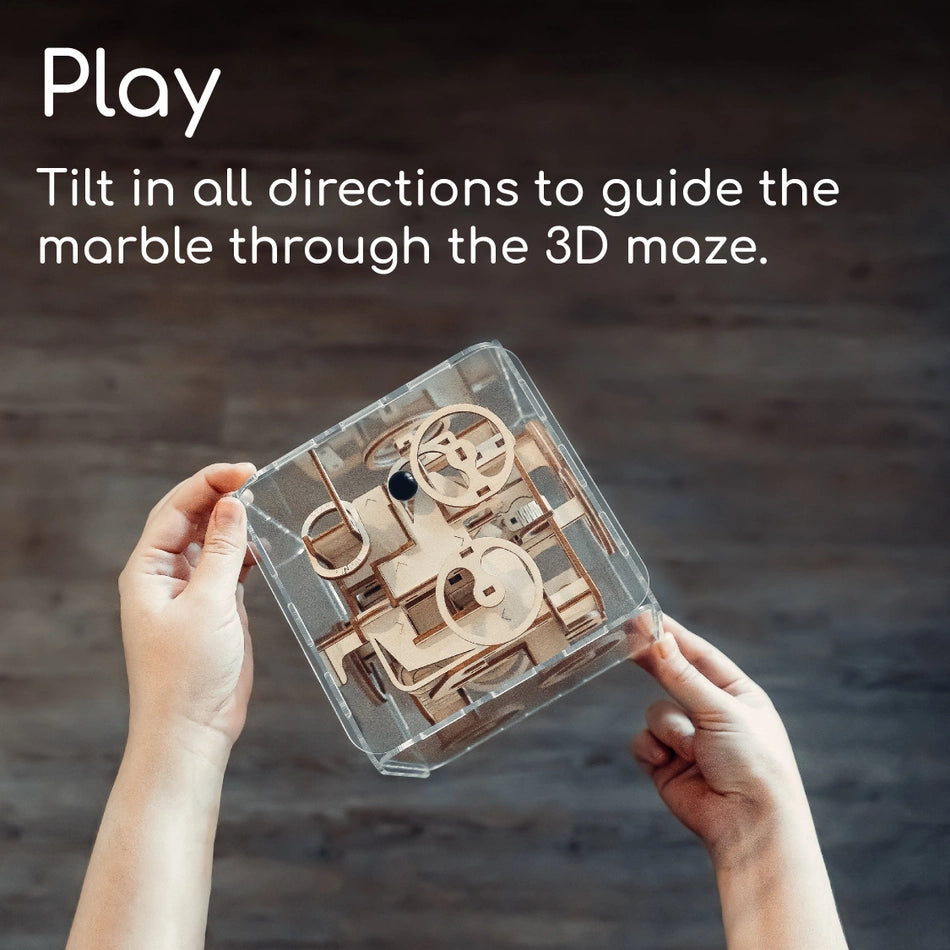 Intrism Arts & Crafts Intrism 3D Marble Labyrinth Assembly Kit