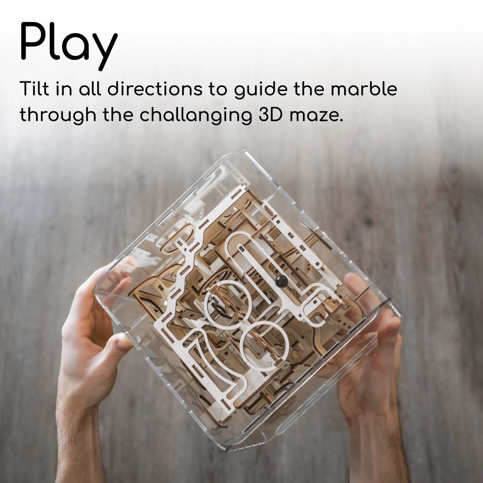Intrism Arts & Crafts Intrism 3D Marble Labyrinth Assembly Kit