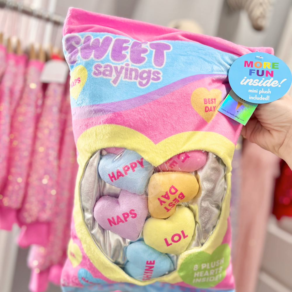 Iscream Toy Stuffed Plush Sweet Heart Sayings Plush