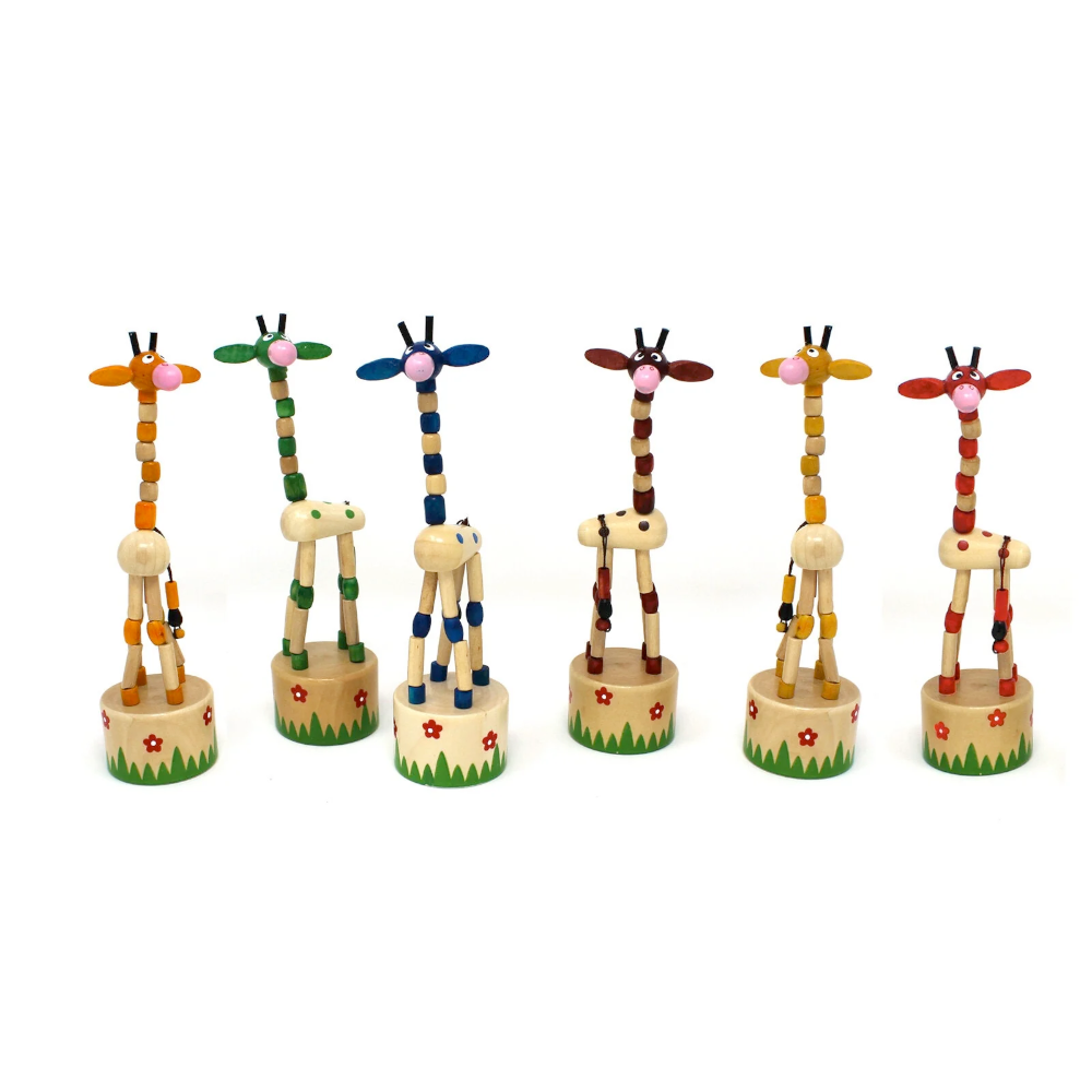 One Random Puppet Push Puppet Giraffe - one random color – Off the Wagon Shop