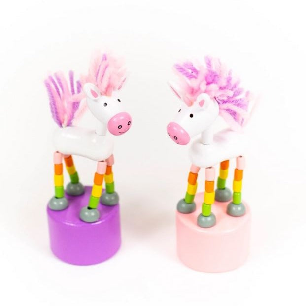 Jack Rabbit CReations Toy Stuffed Plush Push Puppet Unicorn
