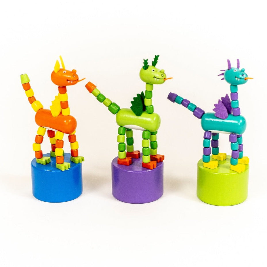 Jack Rabbit CReations Toy Stuffed Plush Push Puppets Dragon - includes 1 pc