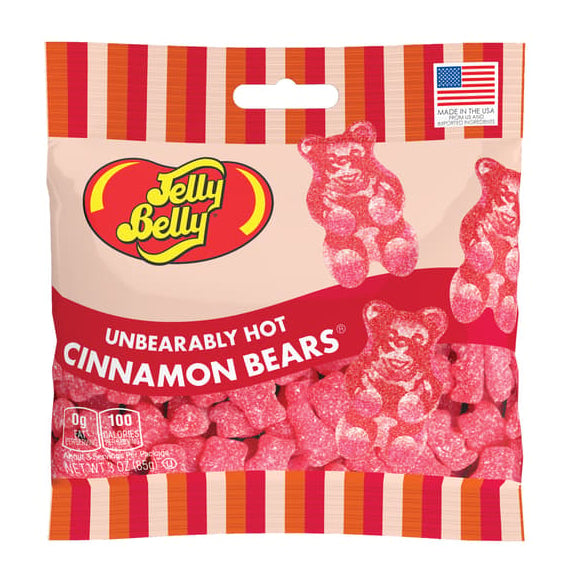 Jelly Belly Candy Unbearably HOT Cinnamon Bears 3 oz bag
