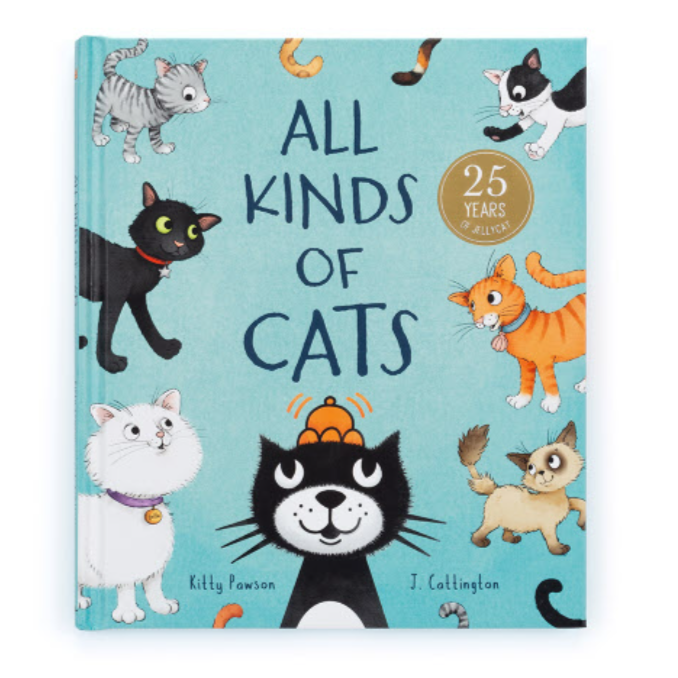 Jellycat Toy Stuffed Plush All Kinds of Cats Book The Original Jellycat