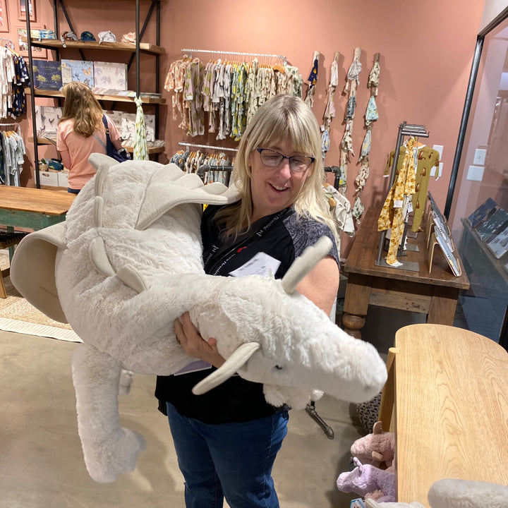 Jellycat Snow Dragon Little Medium Gigantic Huge Size Off the Wagon Shop