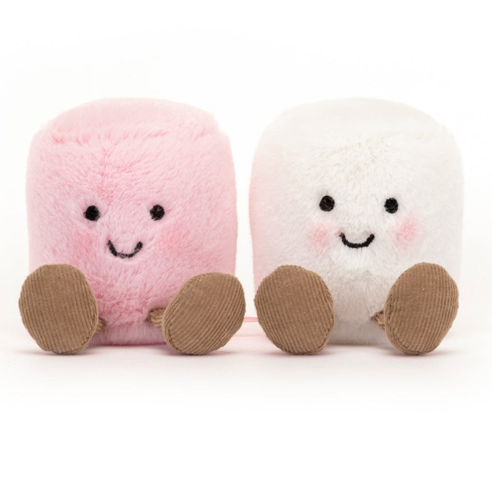 Jellycat Toy Stuffed Plush Jellycat Amuseable Pink & White Marshmallows