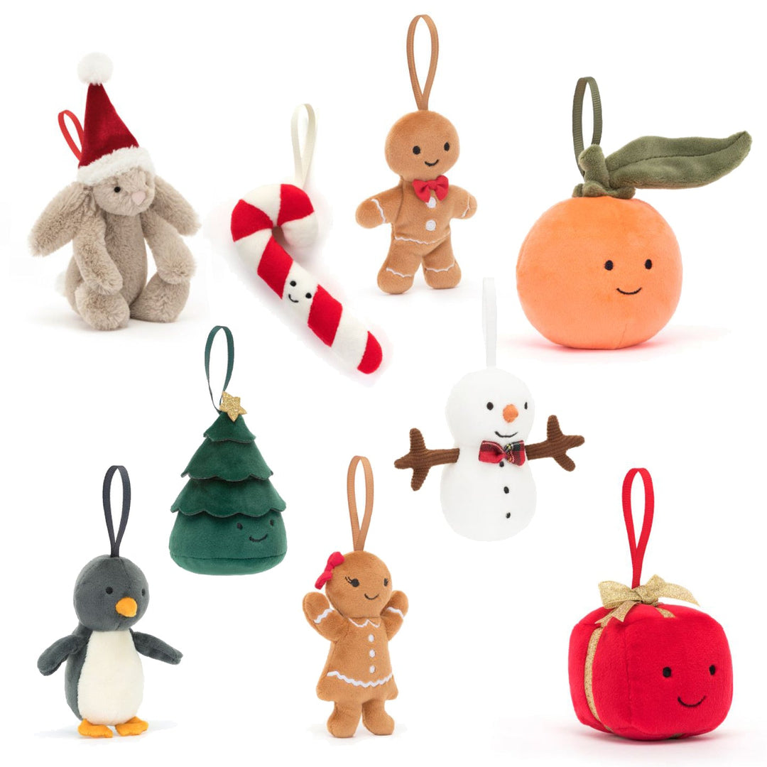 Jellycat Toy Stuffed Plush Jellycat Festive Folly Christmas Decoration