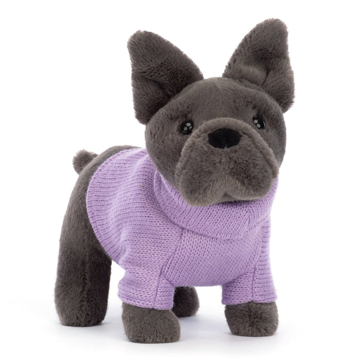 Jellycat Toy Stuffed Plush Jellycat Sweater French Bulldog Purple
