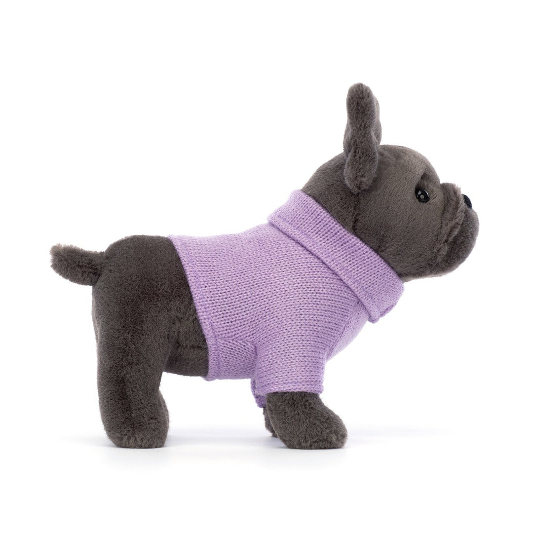 Jellycat Toy Stuffed Plush Jellycat Sweater French Bulldog Purple