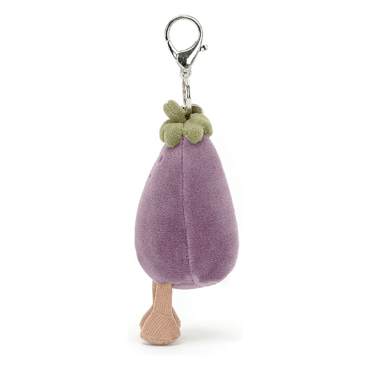 Jellycat Toy Stuffed Plush Jellycat Vivacious Eggplant Bag Charm