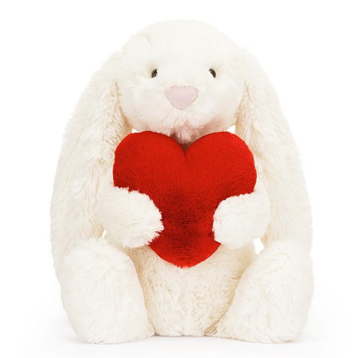 Jellycat Toy Stuffed Plush Original Jellycat Bashful Red Love Heart Bunny