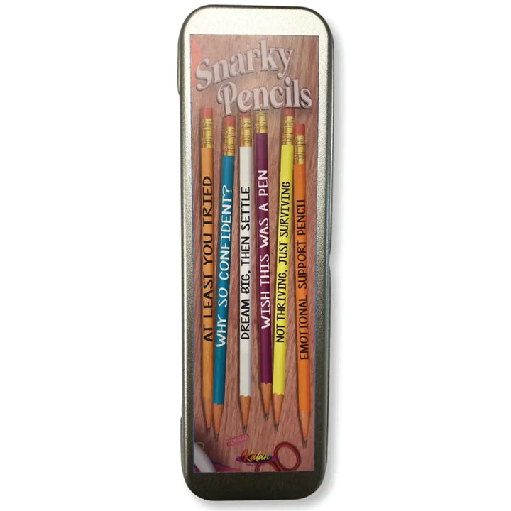 Kalan LP Office Goods Snarky Pencils set of 6 in a Tin