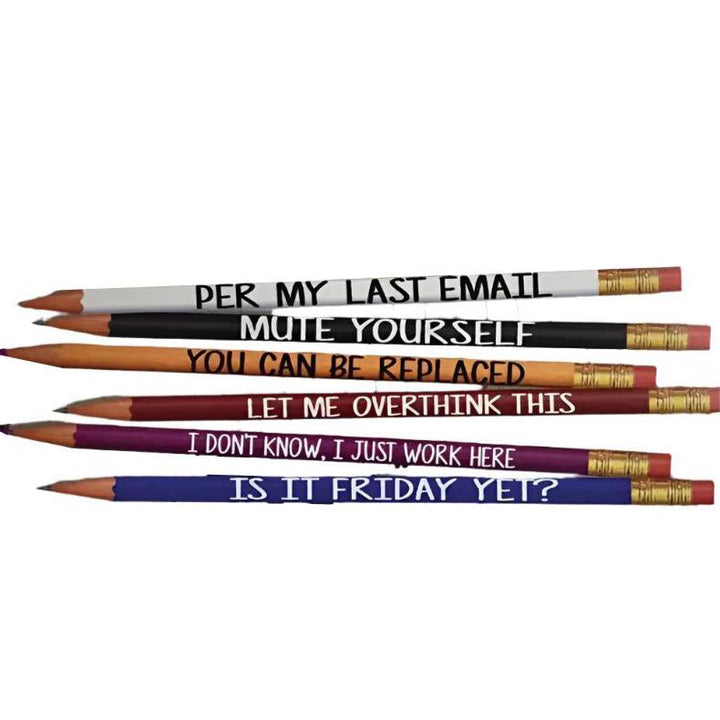 Kalan LP Office Goods Work Sucks Pencils set of 6 in a Tin