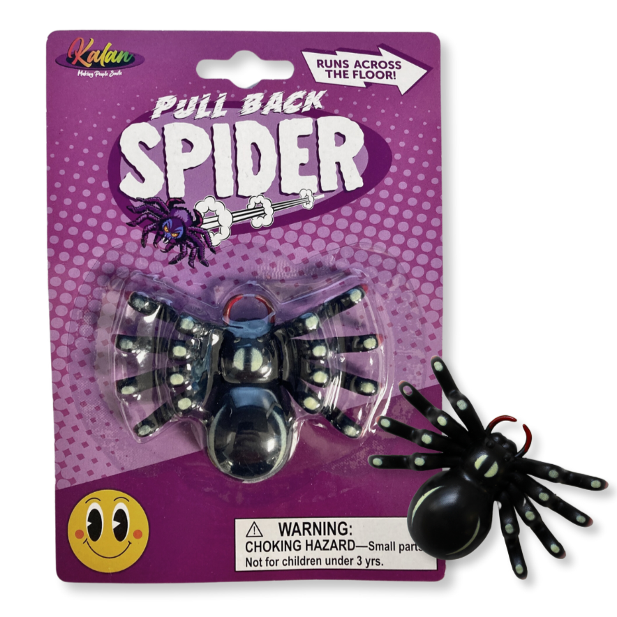 Kalan LP Toy Novelties Pull Back Creepy Spider