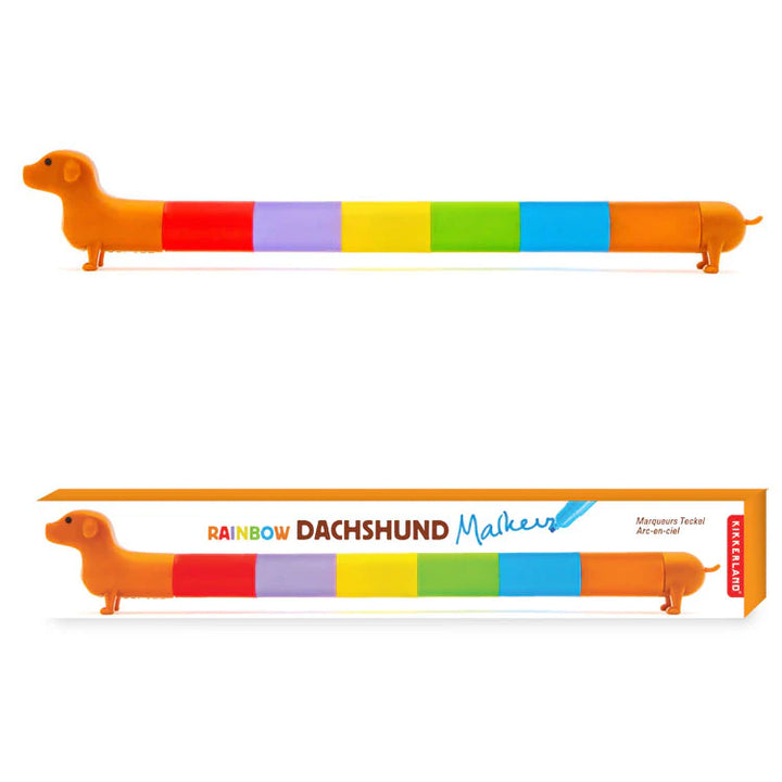 KIKKERLAND Arts & Crafts Rainbow Dachshund Marker