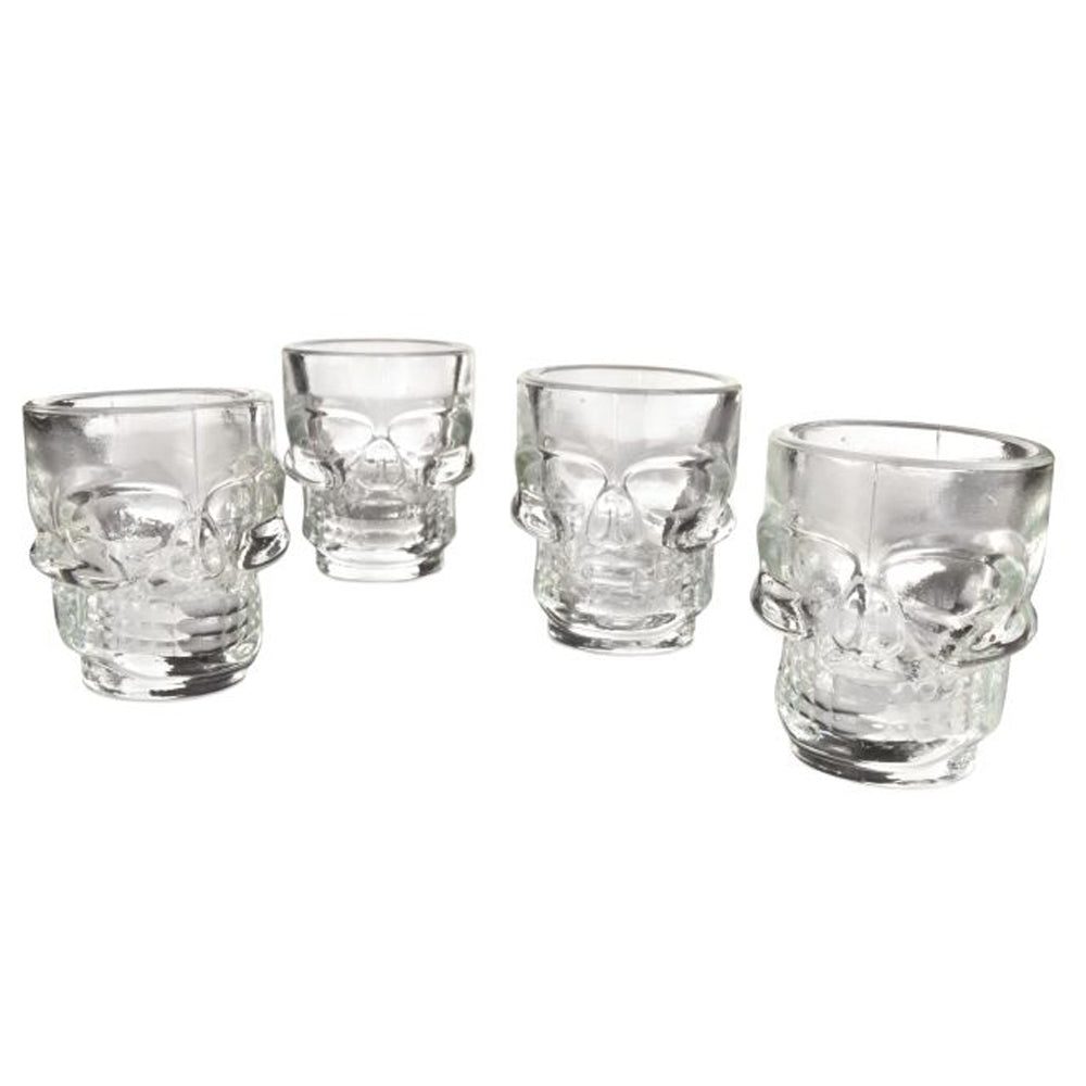 KIKKERLAND Drinkware & Mugs Skull Shot Glasses Set of 4
