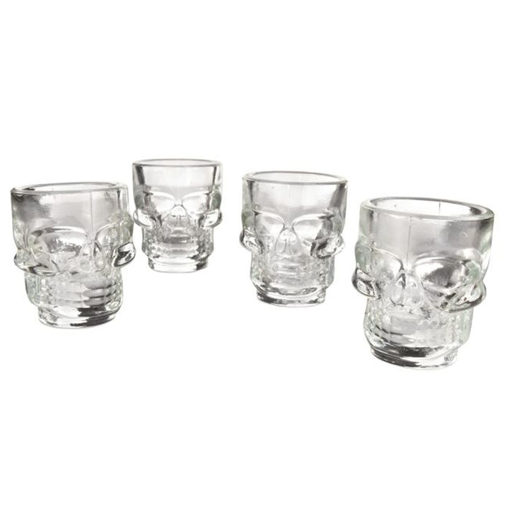 KIKKERLAND Drinkware & Mugs Skull Shot Glasses Set of 4