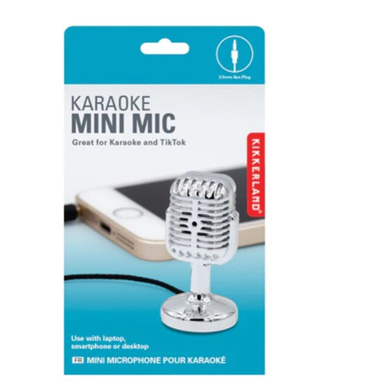 KIKKERLAND Gadgets Retro Karaoke Mic