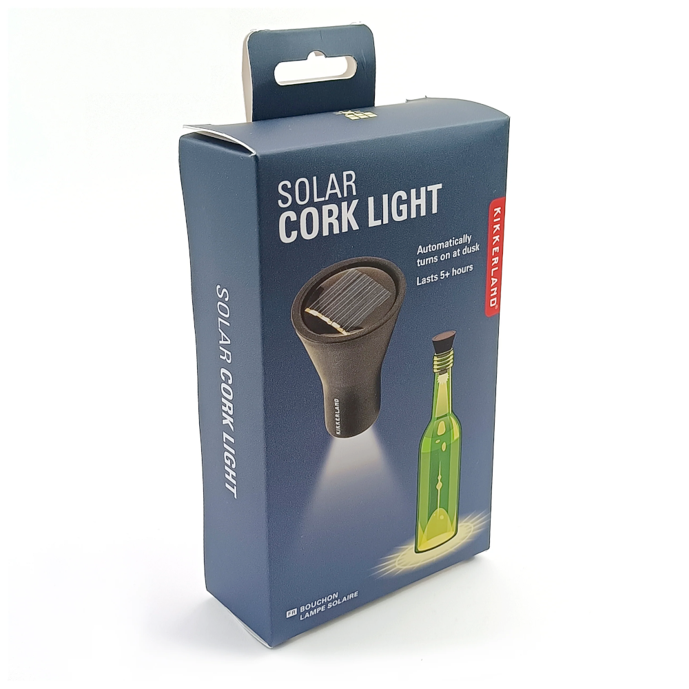 KIKKERLAND Home Decor Solar Bottle Light