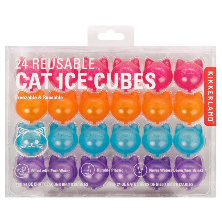 KIKKERLAND Kitchen & Table 24 REUSABLE CAT ICE CUBES