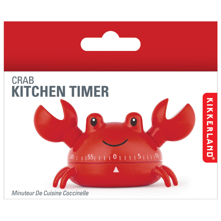 KIKKERLAND Kitchen & Table Crab Kitchen Timer