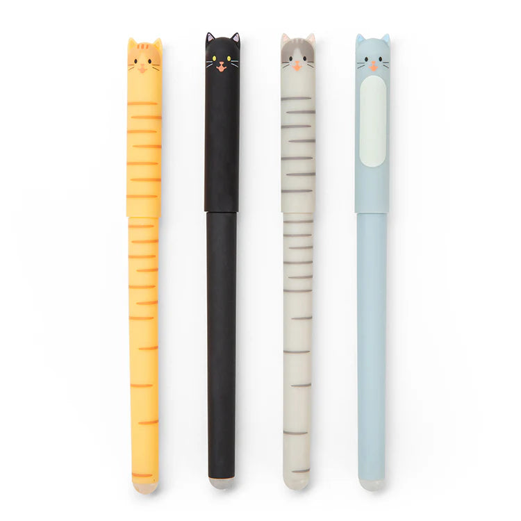 KIKKERLAND Office Goods Cat Erasable Gel Pen-  1 random color