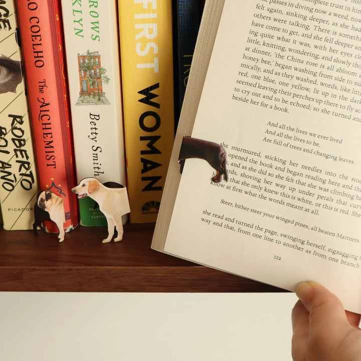 KIKKERLAND Office Goods Magnetic Dog Bookmarks
