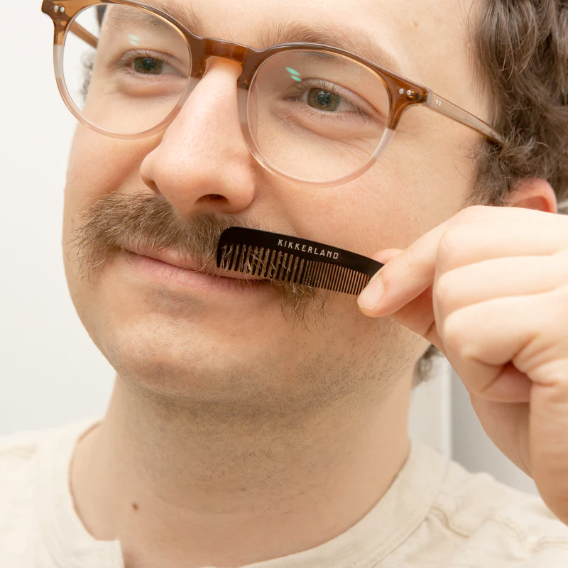 KIKKERLAND Personal Care Mini Mustache Comb